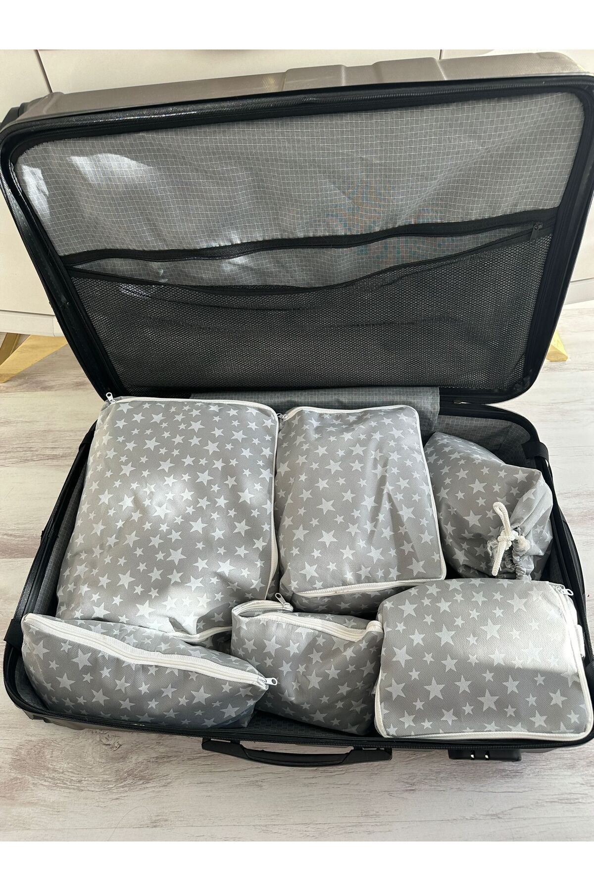 6'lı Valiz Düzenleyici Bavul Içi Organizer Set Seyahat Hurcu