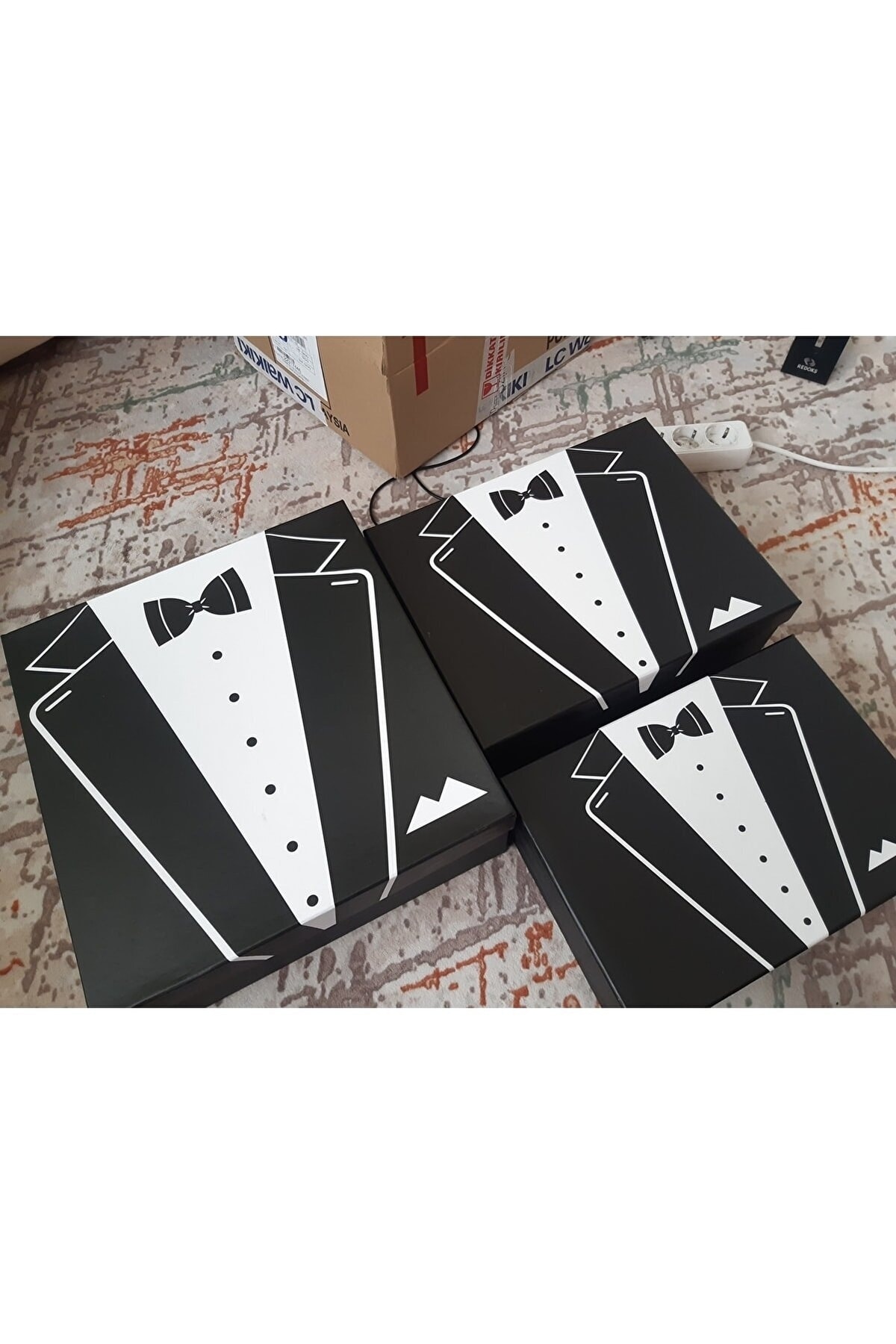 Damat Nişan Seti, Damat Nişan Bohçası, Damat Nişan Bohçası 3lü Damat Bohça Seti