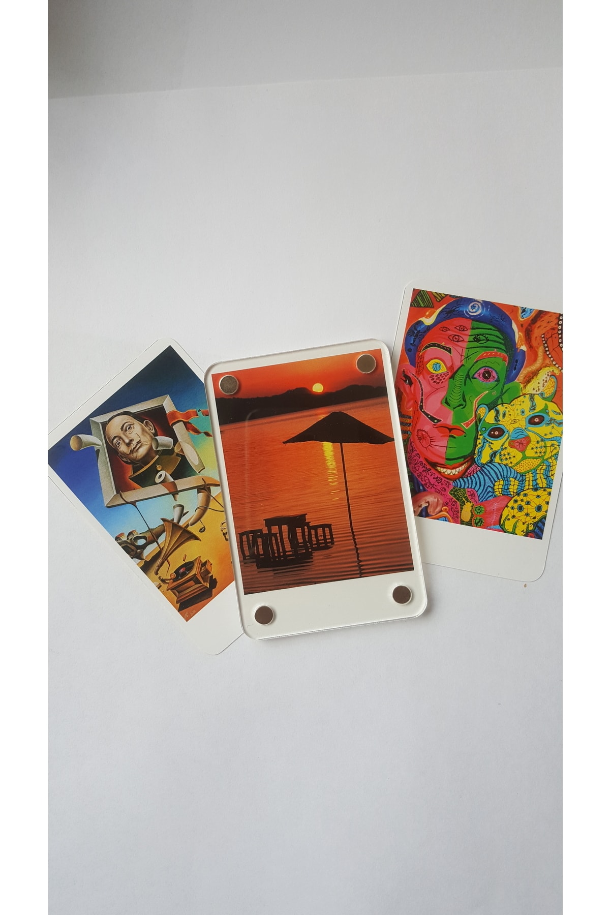 Mıknatıslı Pola Kart Için Resim Çerçevesi 6*9 Cm 3 Adet Ürün Jelatinlidir