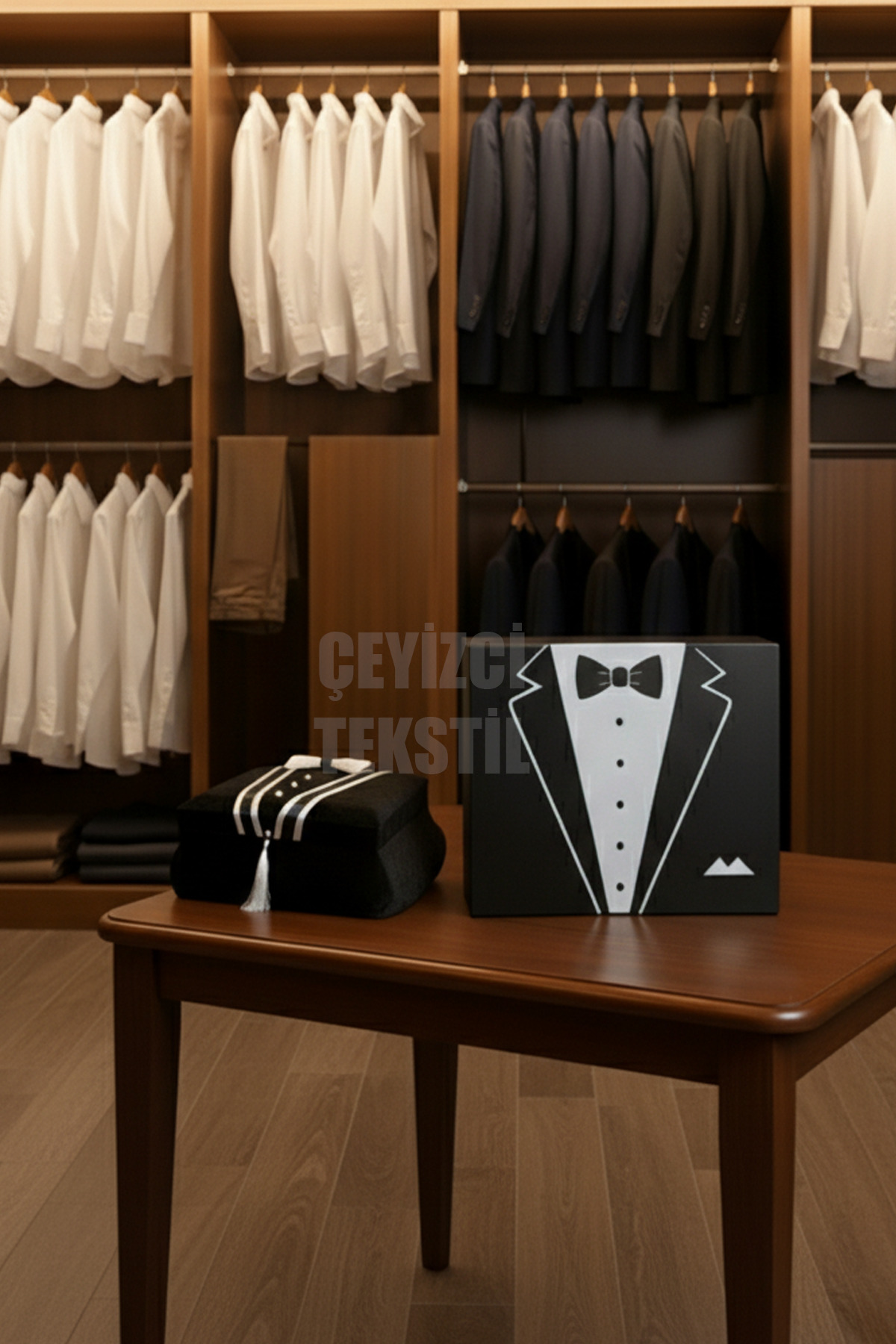 Tek Boy Damat Kutusu ve Traş Sandığı
