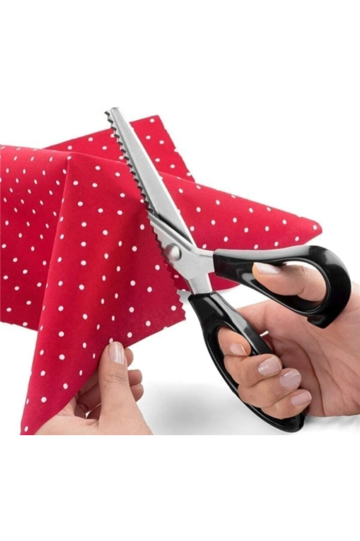 Taksun Zigzag Kesim Terzi Sürfile Makası 23.5 Cm