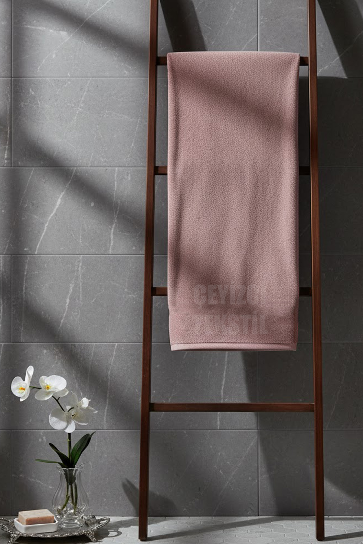 Banyo Havlusu Kadife Otel Ve Banyo Havlusu 70 X 140cm Pudra