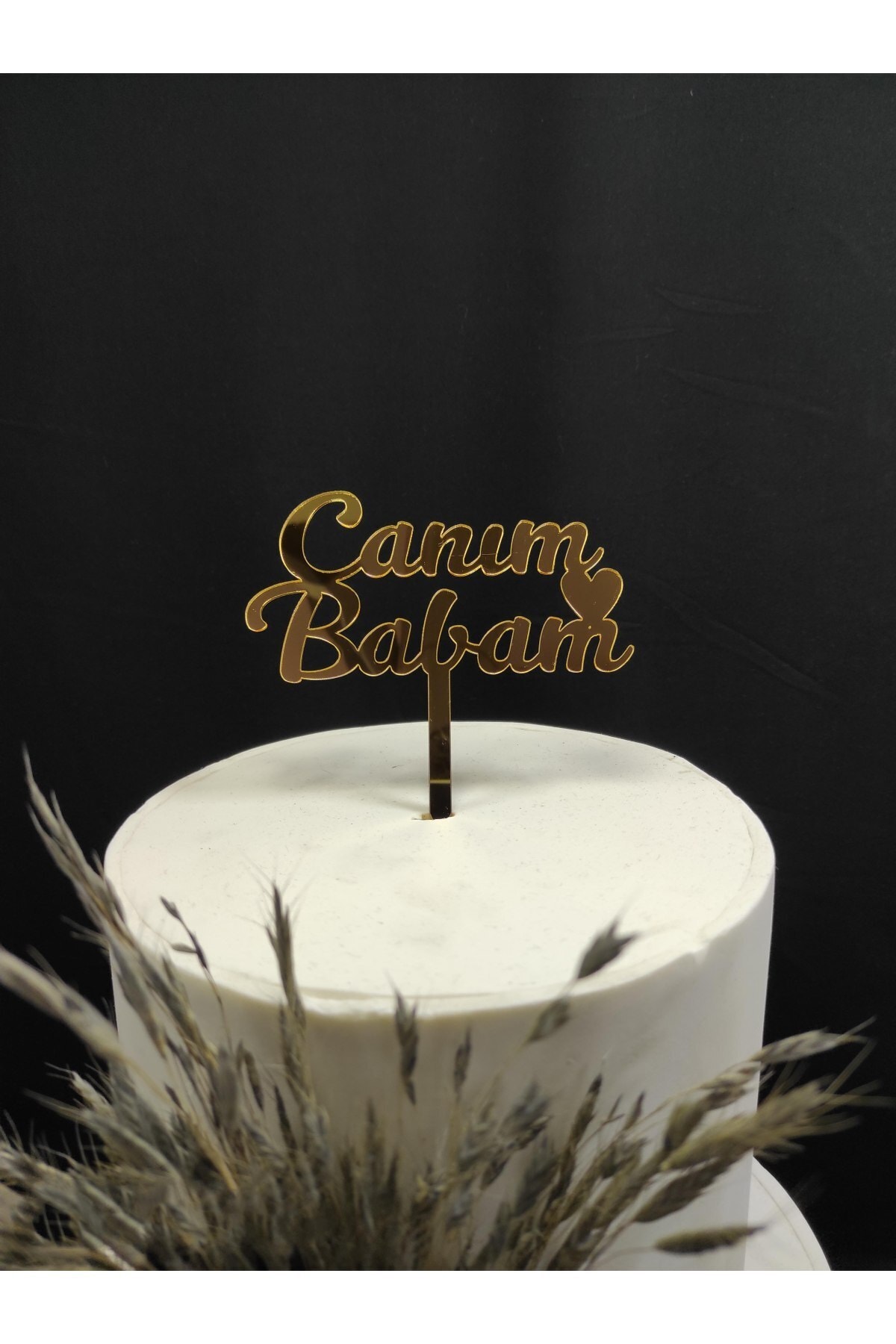 Pasta Süsü Pleksi Yazı Canım Babam