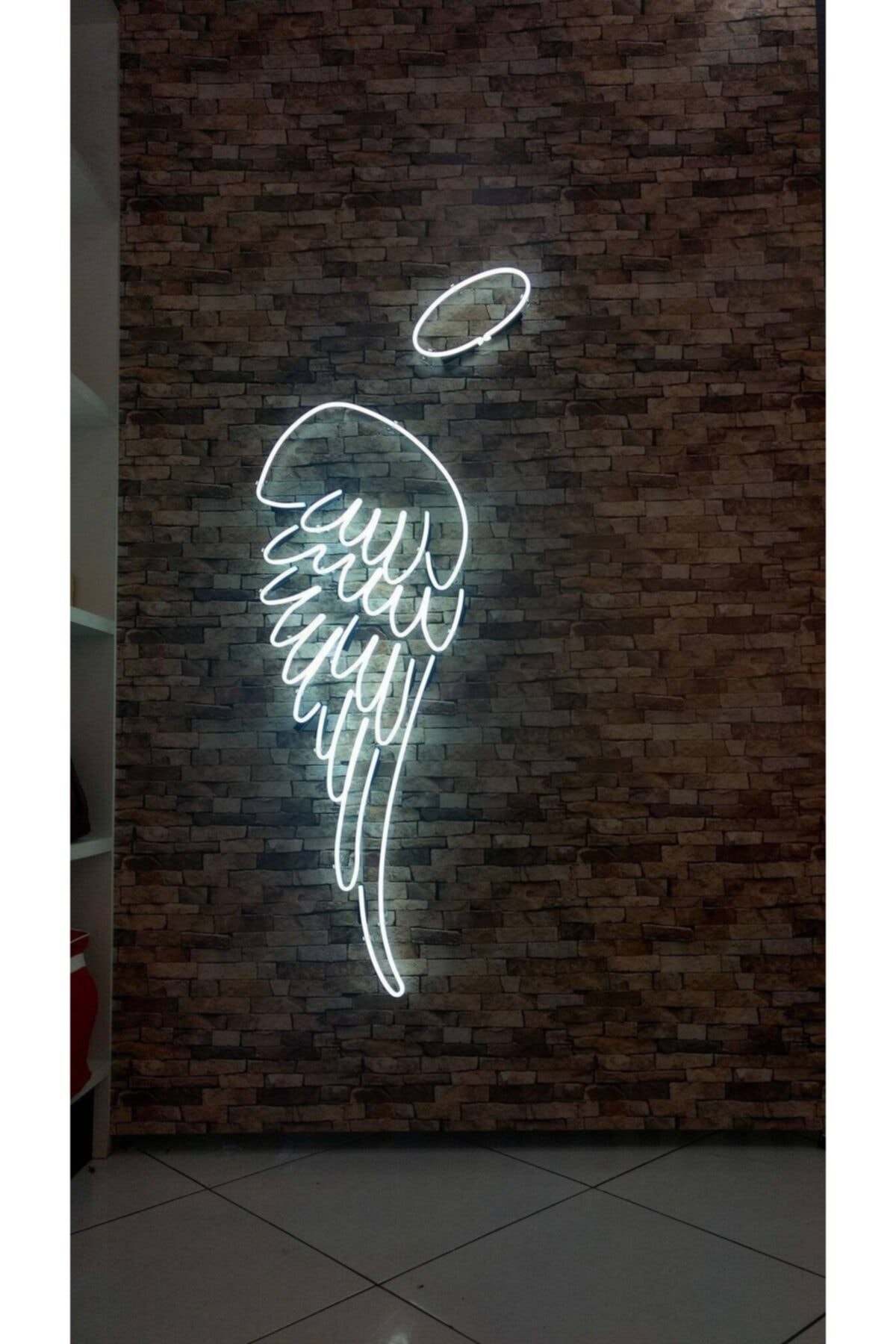 Melek Kanadı Duvar Led Neon Tabela
