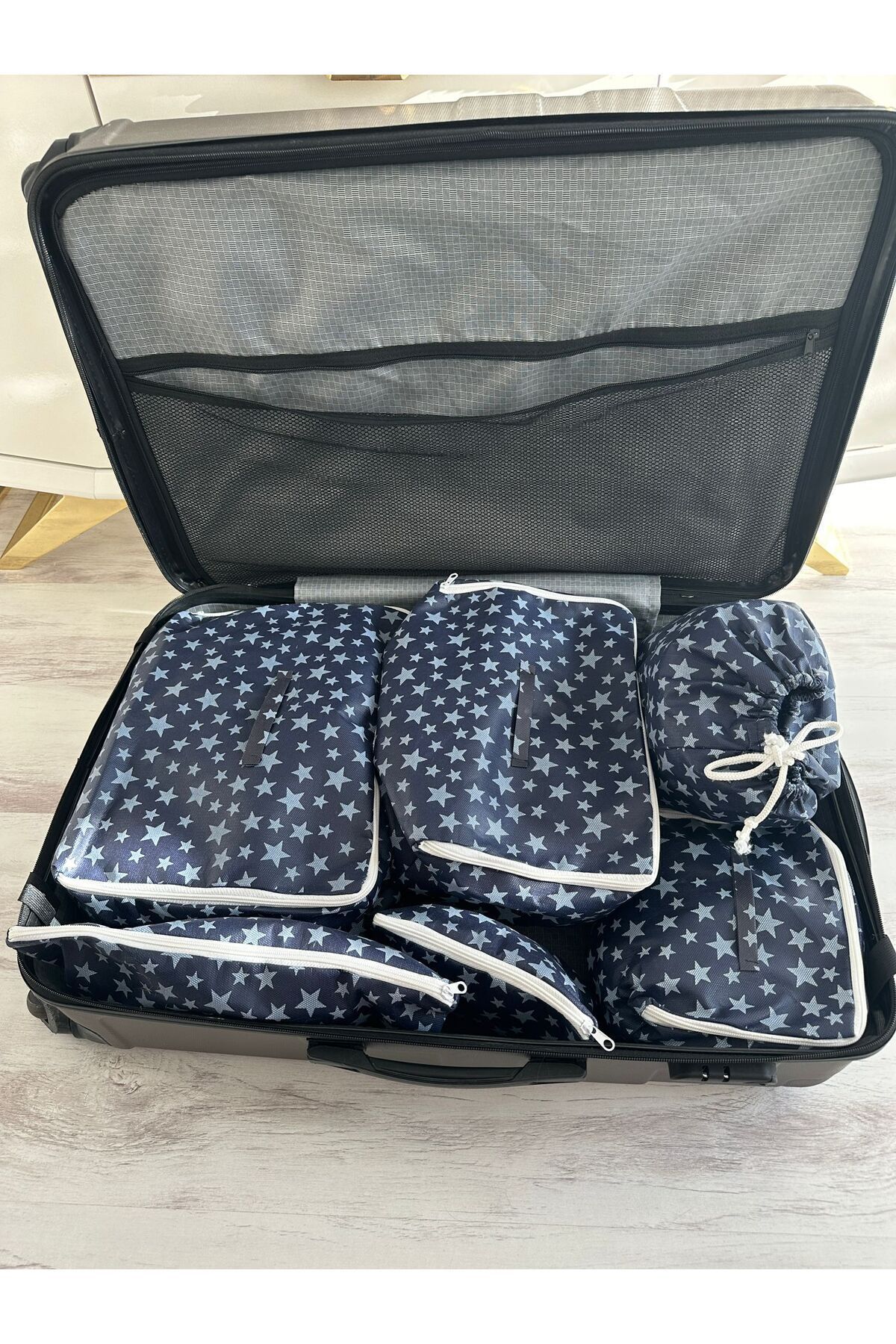 6'lı Valiz Düzenleyici Bavul Içi Organizer Set Seyahat Hurcu