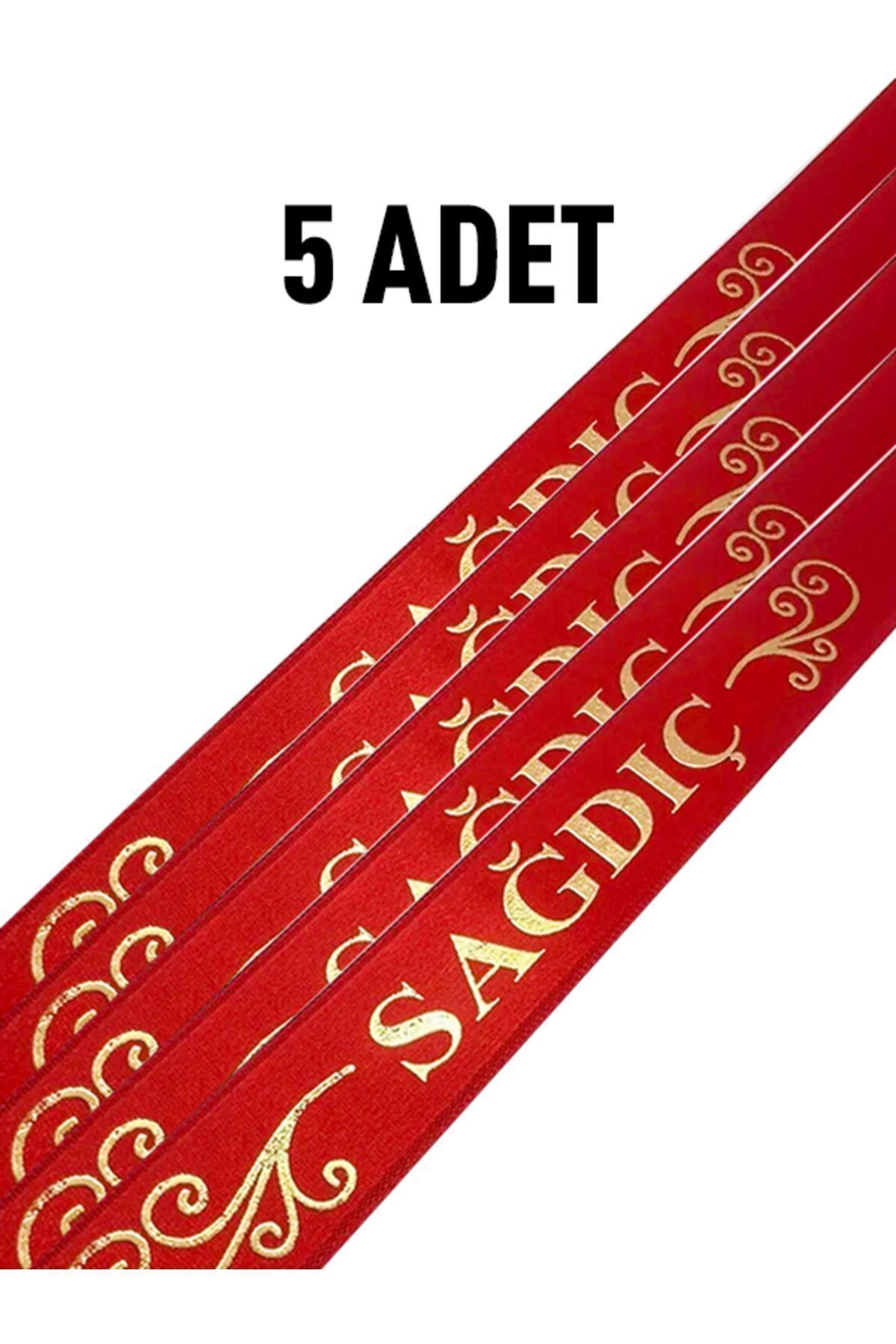 Kırmızı Sağdıç Kurdelesi Sağdıç Kolluk Kol Kurdele Kına Gecesi Düğün Malzemeleri (5 ADET) – Kurdele