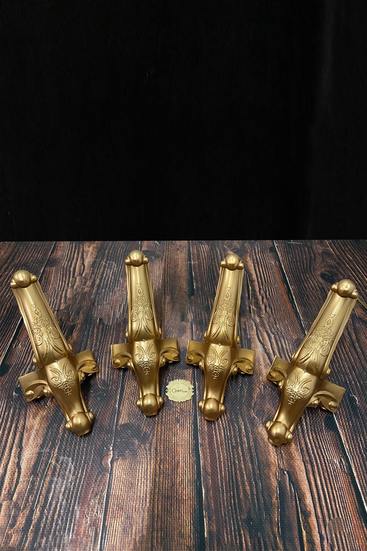 Plastik Ayak Gold Renk 4 Adet