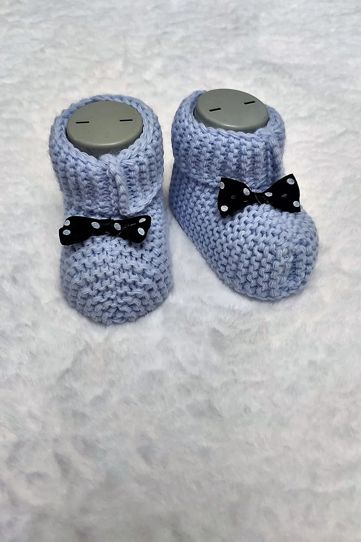 Bebek Patik, Fiyonklu Bebek Patiği, Triko Örgü Bebek Patiği