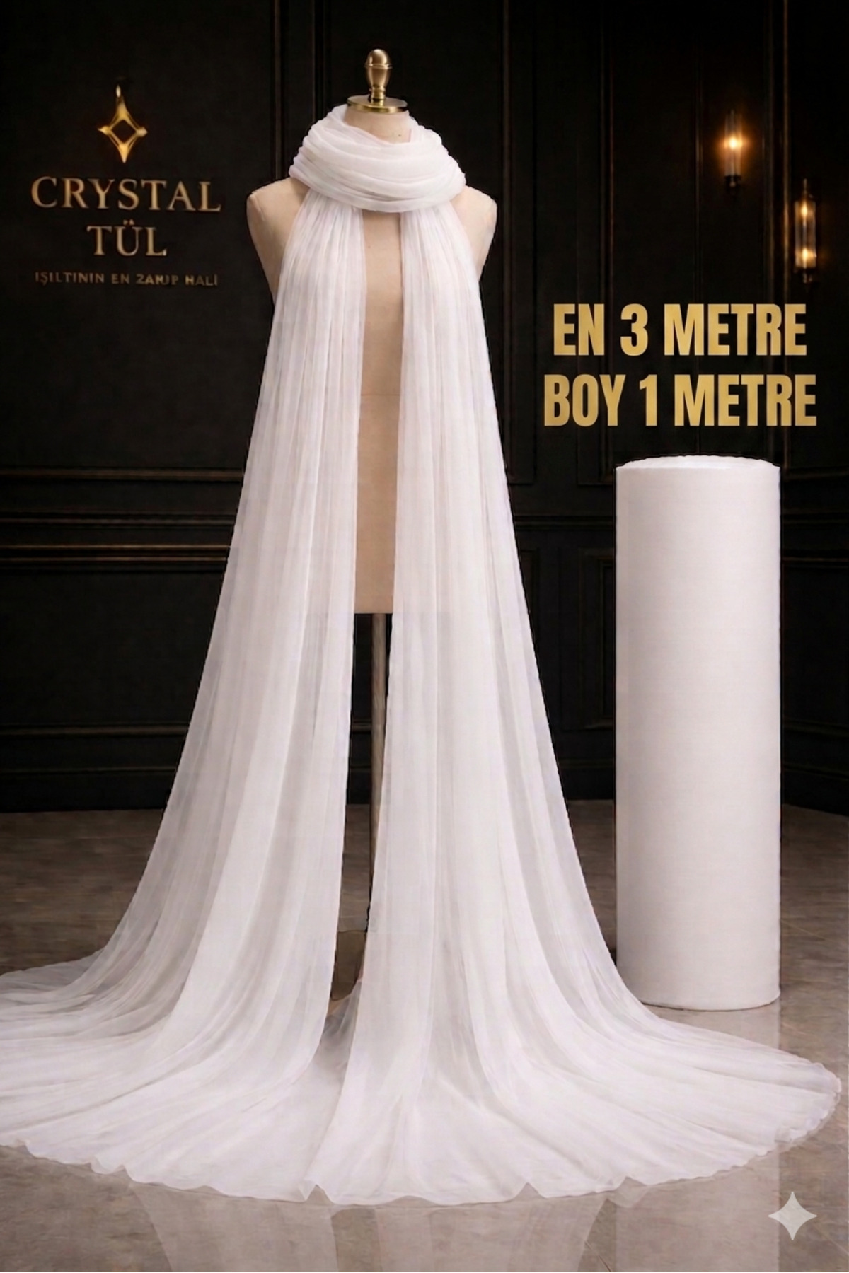Bohça Süsü, Nişan Bohça Süsü, Kapı Süsü Tülü, Doğum Günü Tülü 100x300cm, Bohça Süsleme Tülü
