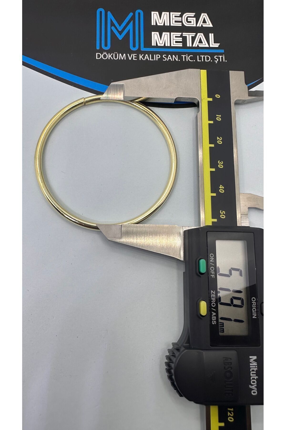 5 cm Yuvarlak Halka 100 adet  (GOLD Renk) nikah şekeri süslemesi halka aksesuar